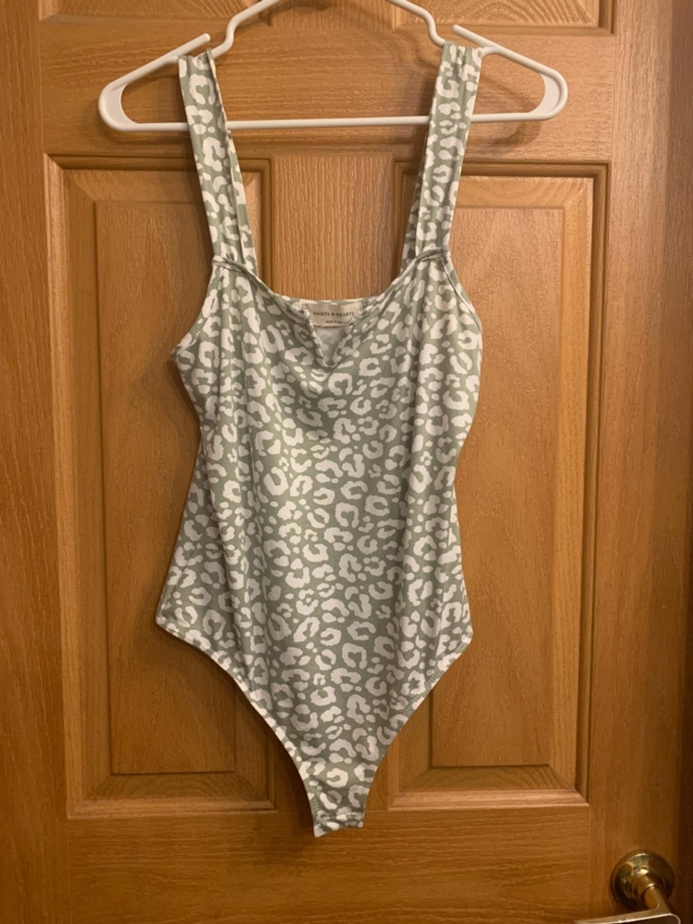 Saints & Hearts Sage Green Bodysuit